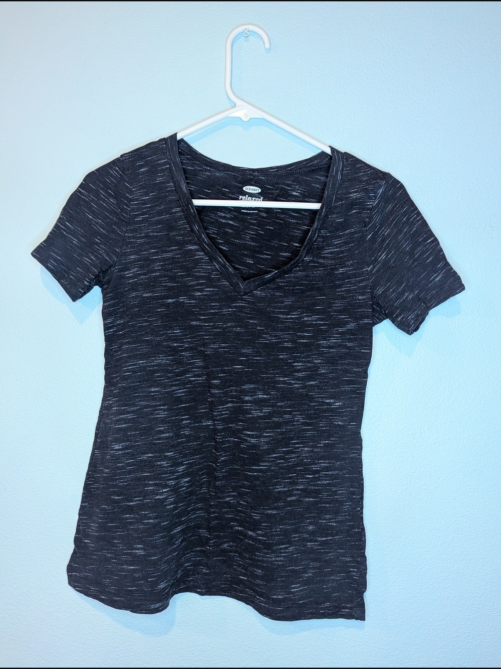 Women’s V-Neck Short Sleeve Tee - Black Heather